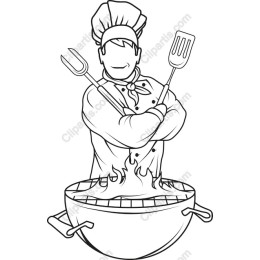 Cheerful BBQ Chef