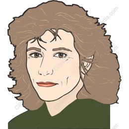 Curly-Haired Woman Portrait
