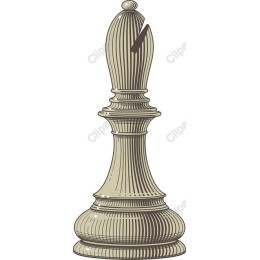 Elegant Bishop Chess Piece