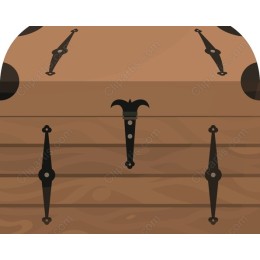 Vintage Wooden Treasure Chest