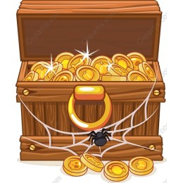 Treasure Chest with Gold Coins