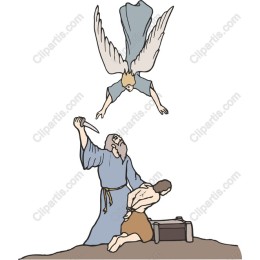 Angelic Presence in Biblical Scene