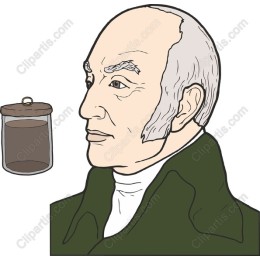 Vintage Scholar with Apothecary Jar