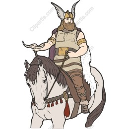Epic Warrior on Horseback