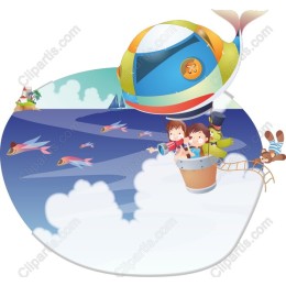 Whimsical Hot Air Balloon Adventure
