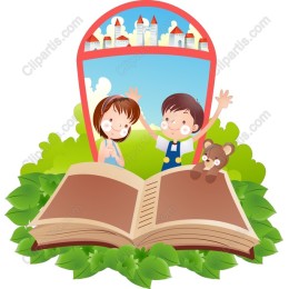 Whimsical Children Reading