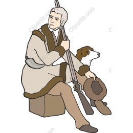 Vintage Hunter and Dog