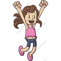 Joyful Girl Jumping