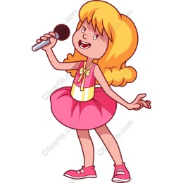 Cheerful Singing Girl