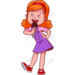 Cheerful Singing Girl