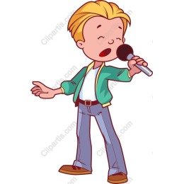 Cheerful Young Singer