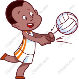Vibrant Child Volleyball Player