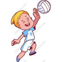 Cheerful Volleyball Player
