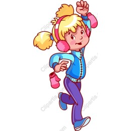 Joyful Winter Girl