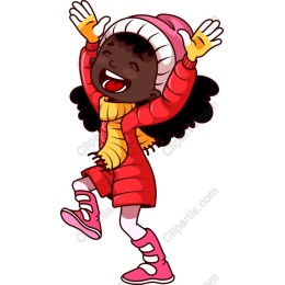 Joyful Winter Girl