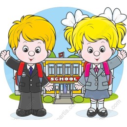 Cheerful School Kids