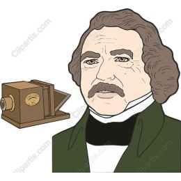 Vintage Camera and Historical Figure