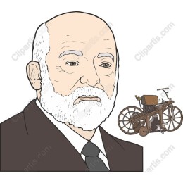 Vintage Motorcycle and Distinguished Figure
