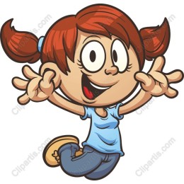 Cheerful Animated Girl