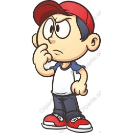 Thoughtful Boy in Red Cap