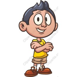 Youthful Charm: Cartoon Boy
