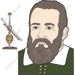 Historical Astronomer with Celestial Instrument