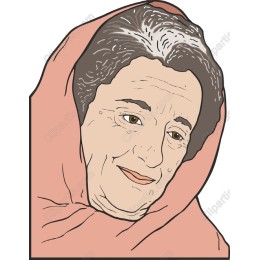 Elderly Woman with Shawl