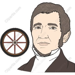 Historical Figure and Wheel