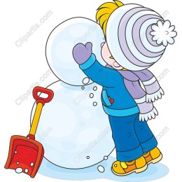 Winter Wonderland: Child and Snowman