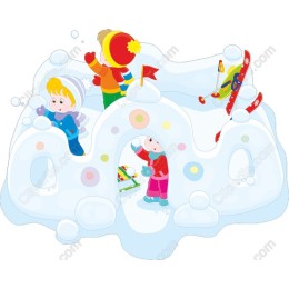 Whimsical Winter Play - Kids Snow Fort