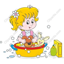 Charming Girl Toy Wash