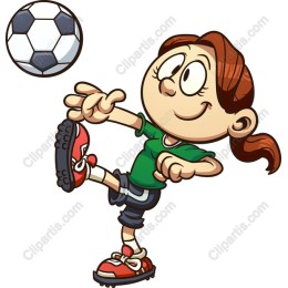 Cheerful Soccer Girl