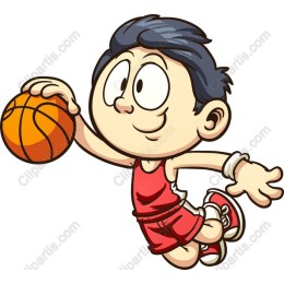 Energetic Basketball Kid