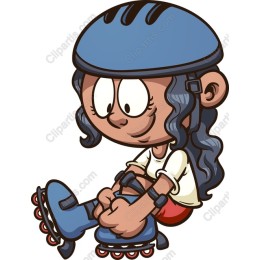 Adorable Roller Skating Girl