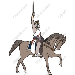 Majestic King on Horseback