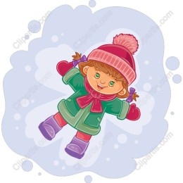 Cheerful Winter Girl