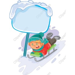 Cheerful Winter Sledding