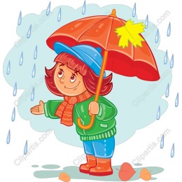 Joyful Child with Umbrella