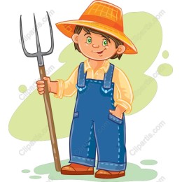 Cheerful Young Farmer