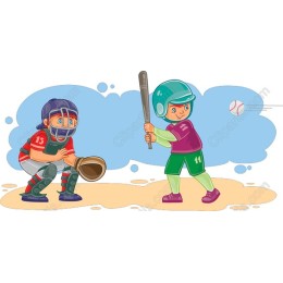 Youth Baseball Action