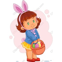 Adorable Bunny Ear Girl