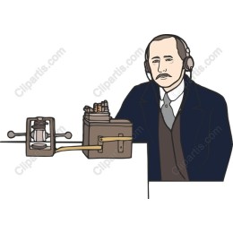 Vintage Telegraph Operator