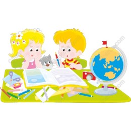 Cheerful Children Learning
