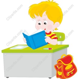 Charming Boy Reading