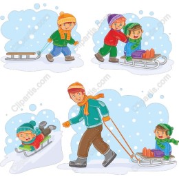Winter Sledding Adventure Collection