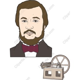 Vintage Gentleman and Printing Press
