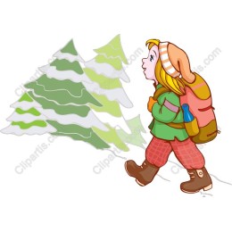 Winter Trekking Girl
