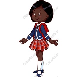 Cheerful Schoolgirl