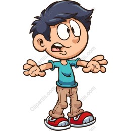 Playful Cartoon Boy