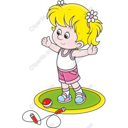 Joyful Child Jumping Rope